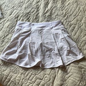 Tennis skort white lulu lemon athletic